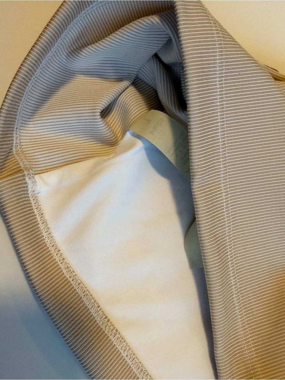 Beige Ribbed Crop Tank Top - RPM - Picture 5 of 5